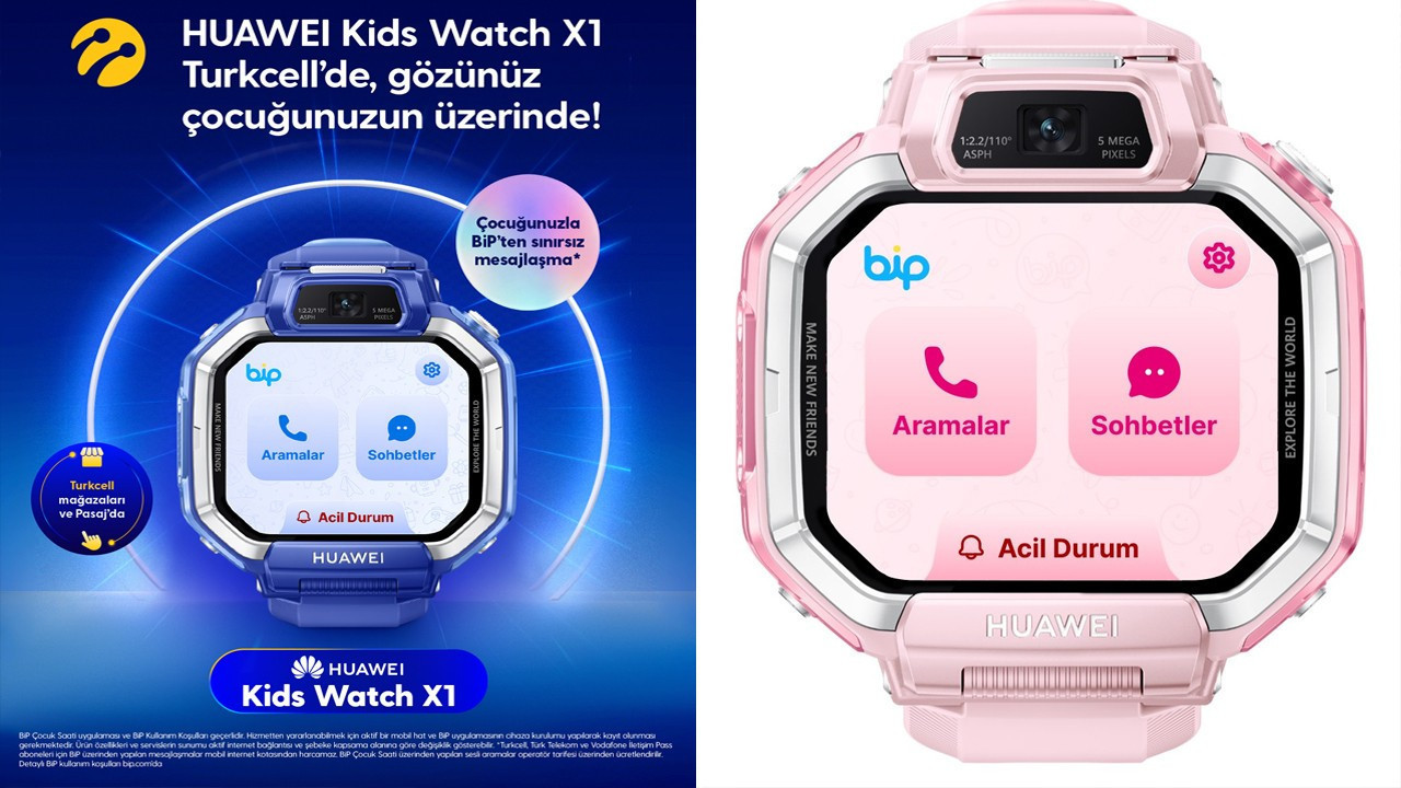 BiP entegrasyonuna sahip Huawei Watch Kids X1, satışa sunuldu