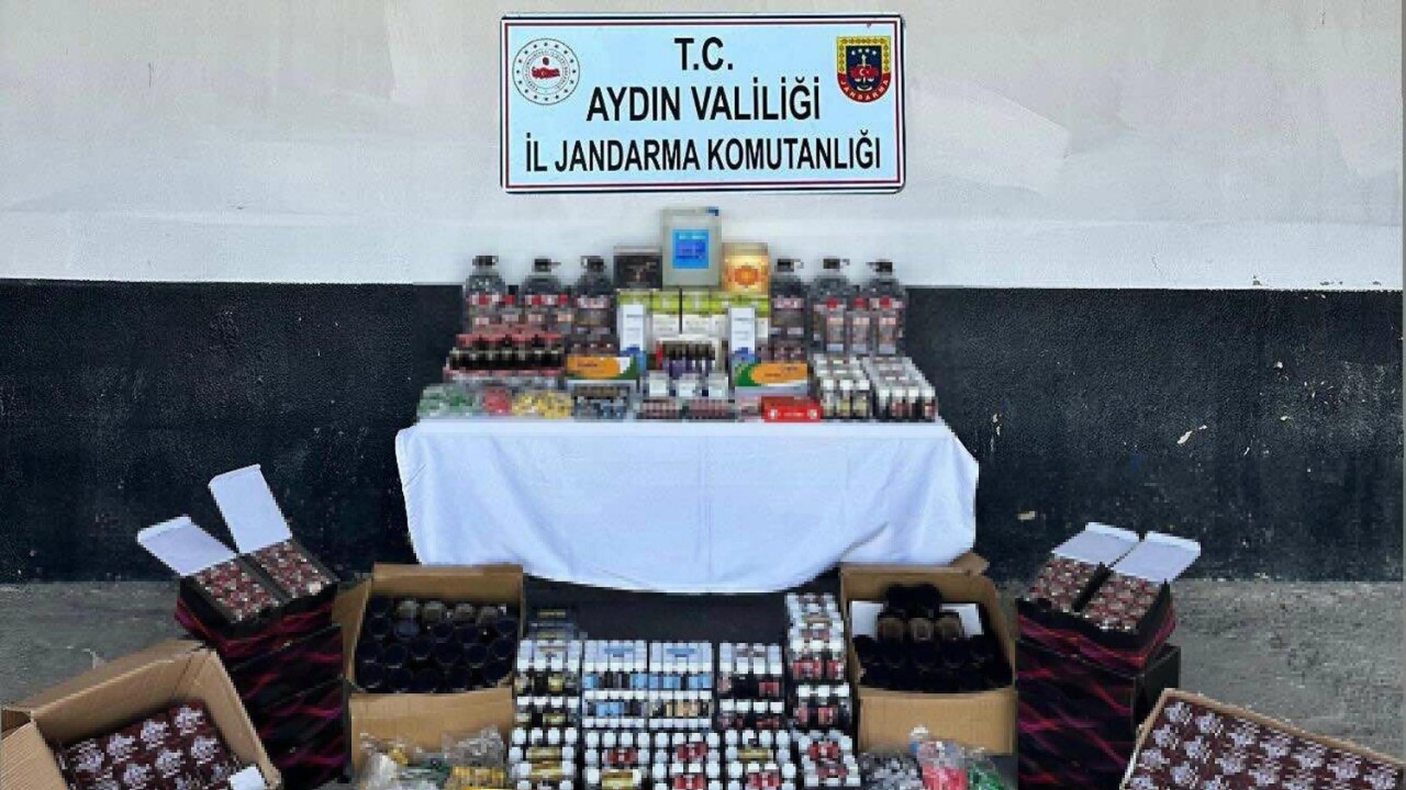 Aydın’da kaçak alkol ve cinsel gücü artırıcı hap operasyonu; 2 gözaltı