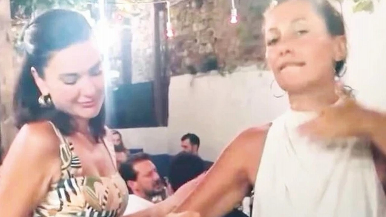 Bergüzar Korel yeni yaşına göbek atarak girdi