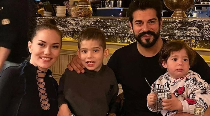 Fahriye Evcen ile Burak Özçivit Karan'ın okul gösterisinden paylaştı