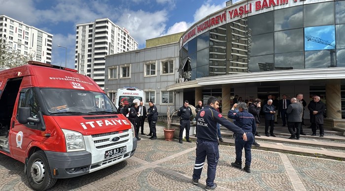 Samsun’da huzurevinde yangın; 85 kişi tahliye edildi