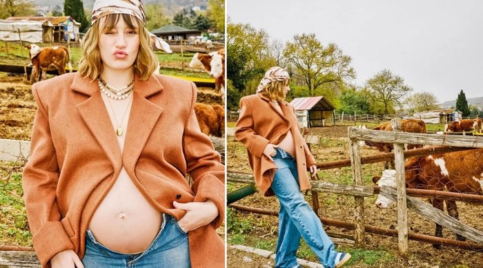 Gizem Karaca'dan yeni hamilelik pozları geldi