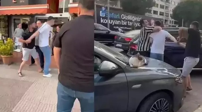 Tepki gösteren kadına 'Boğazını keserim' diyen sürücü yakalandı