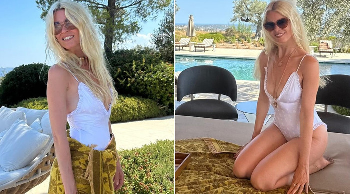 55 yaşına giren Claudia Schiffer formunu koruyor