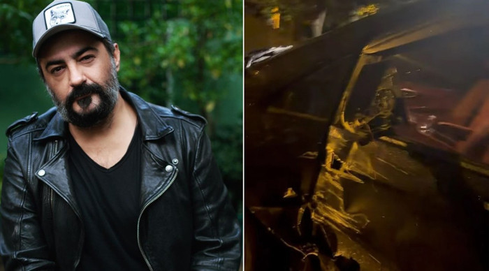 Celil Nalçakan trafik kazası geçirdi