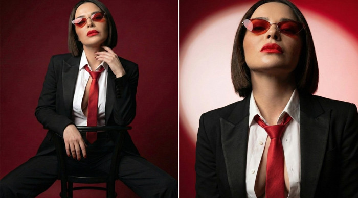 Reyhan Karaca iddialı imajıyla şaşırttı