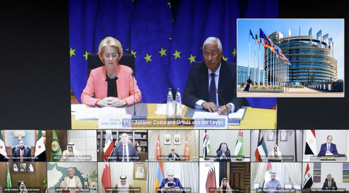 AB başkanları, İran'daki gelişmeleri bölge ülkelerinin temsilcileriyle görüştü