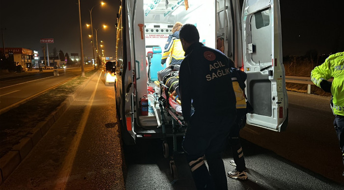 Kütahya’da takla atan otomobilin sürücüsü yaralandı