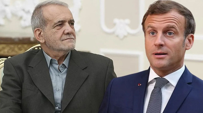 İran Cumhurbaşkanı Pezeşkiyan ve Fransa Cumhurbaşkanı Macron telefonda görüştü
