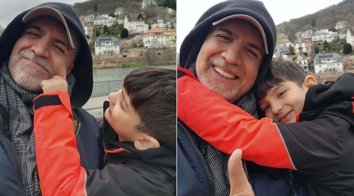 Özcan Deniz ve sevimli oğlundan bayram selfiesi