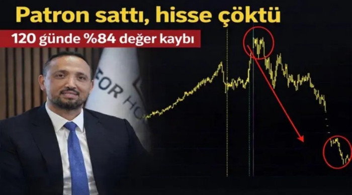 Borsada kabus gibi düşüş! 120 günde yüzde 90 değer yitirdi!
