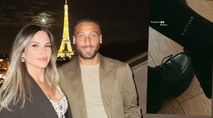 Cenk Tosun, eşinin adını çoraplarına yazdırdı