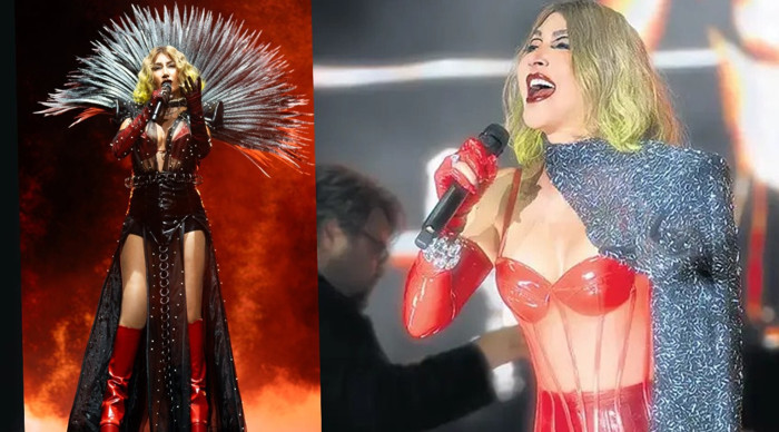 Hande Yener saçlarını yeşile boyattı