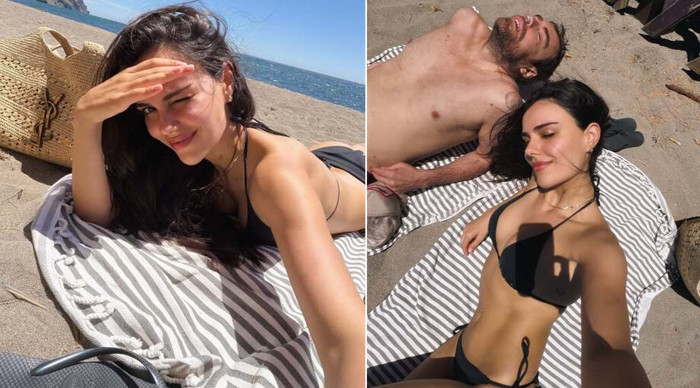 Özgü Kaya ve Murat Dalkılıç, Yunanistan tatilinde