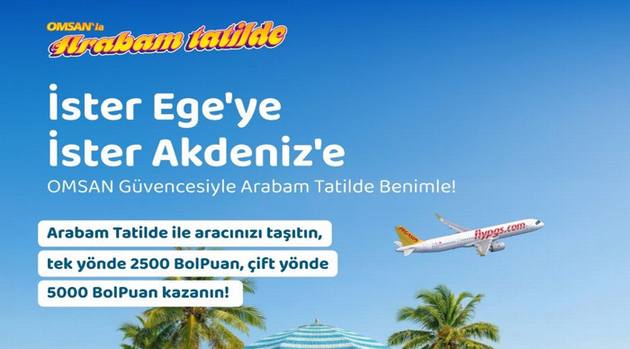 OMSAN Lojistik ve Pegasus'tan 'Arabam Tatilde'ye yönelik iş birliği