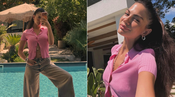 Demet Özdemir'in pembe paylaşımına beğeni yağmuru