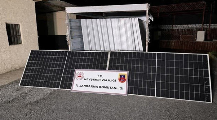 Nevşehir’de güneş paneli hırsızlığına 3 tutuklama