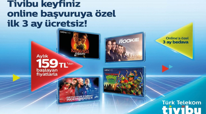 Tivibu’dan yeni müşterilere özel ilk 3 ay ücretsiz eğlence paketi