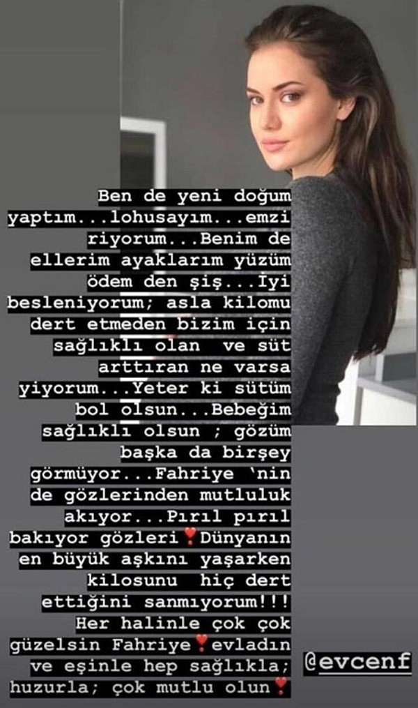 Bengü'den Fahriye Evcen'e destek