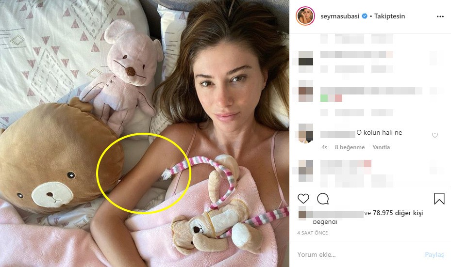 Şeyma Subaşı'nın yatak pozundaki detay olay oldu!