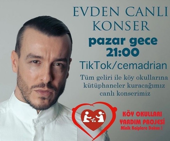 Cem Adrian'dan köy okulları için konser