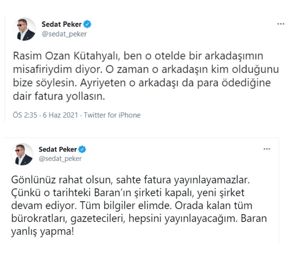 Rasim Ozan Kütahyalı'dan Sedat Peker'in iddialarına yanıt - Resim : 2