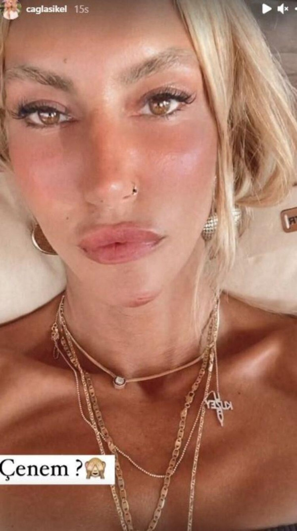 Kaan Yıldırım haberleriyle gündemde olan Çağla Şıkel nazarlara geldi - Resim : 2