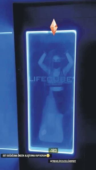 Ebru Şahin güzellik uğruna 'dondu'