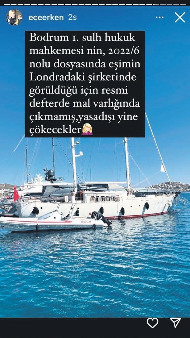 Ece Erken, Şafak Mahmutyazıcıoğlu'nun teknesi için yardım istedi!