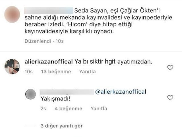 Ali Erkazan'dan Seda Sayan'a bomba yorum: “Bi S…. Git Hayatımızdan”