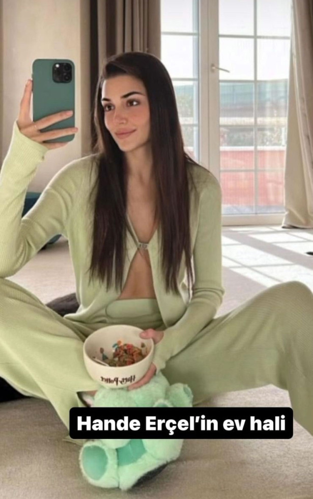 Ev halini paylaşan Hande Erçel gözleri şaşı etti - Resim : 3