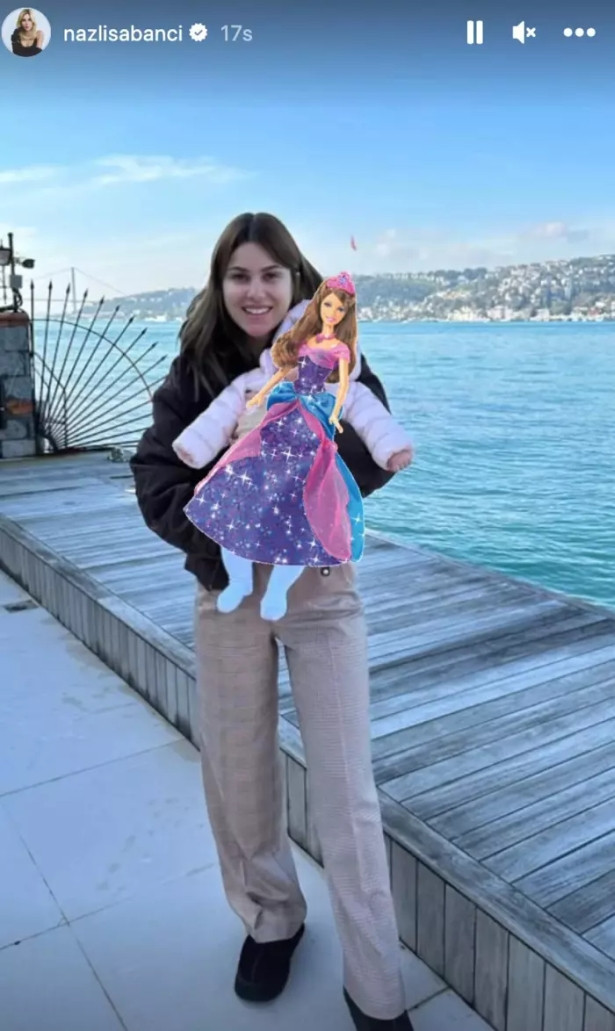 Nazlı Sabancı'dan minik kızıyla ilk paylaşım
