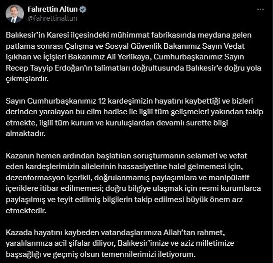Balıkesir'de patlayıcı üretilen fabrikada patlama!