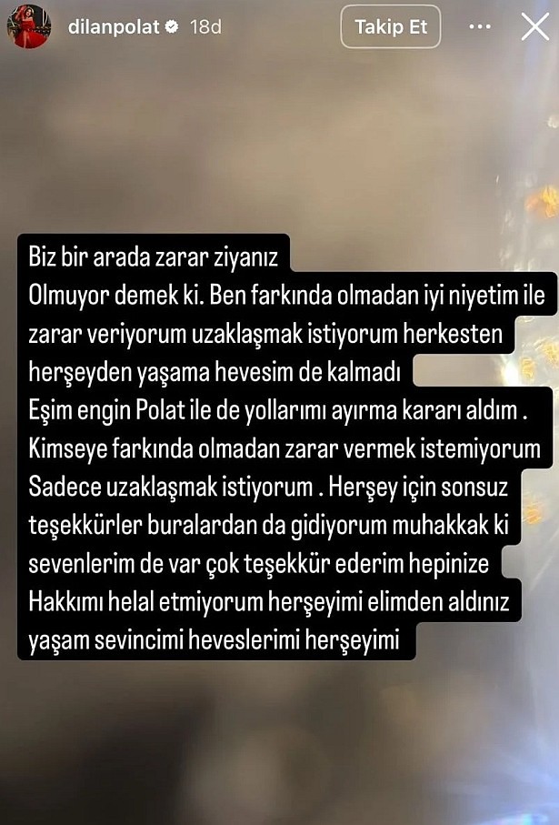Dilan Polat ile Engin Polat boşanıyor