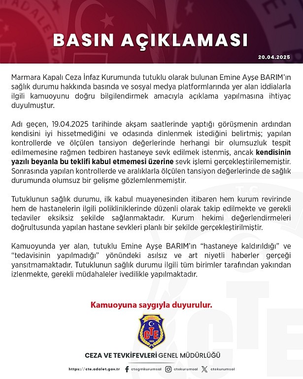 Ayşe Barım hastaneye mi kaldırıldı? Açıklama geldi