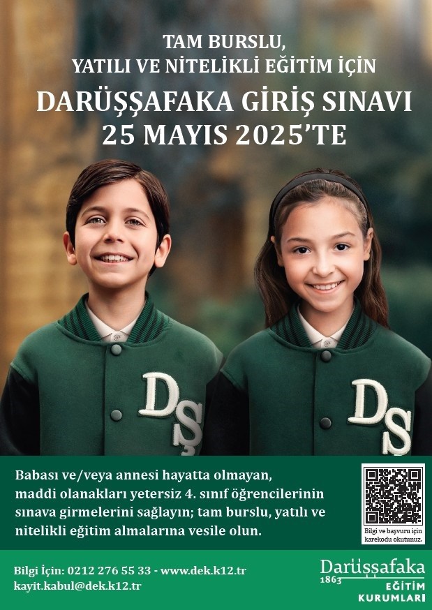 Darüşşafaka Eğitim Kurumları'nın giriş sınavı 25 Mayıs’ta