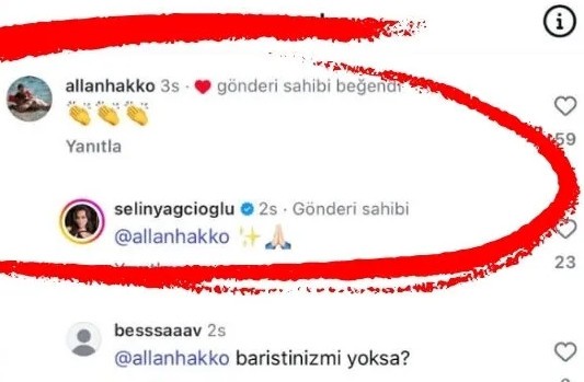 Allan Hakko'dan yeni ayrıldığı Selin Yağcıoğlu'na olay mesaj