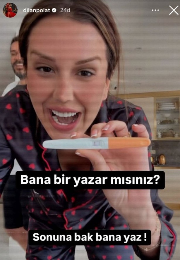 Dilan Polat gebe olduğunu duyurdu