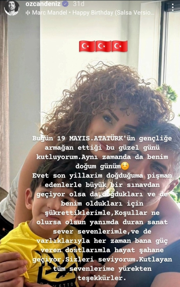 Özcan Deniz'den doğum gününde ailesine gönderme - Resim : 2