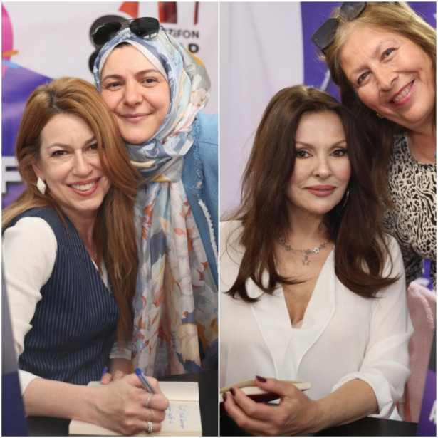 Ünlü oyuncular kitap fuarında sevenleriyle buluştu