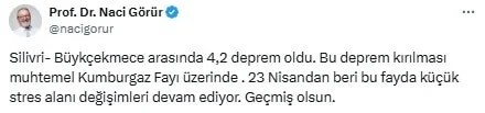 İstanbul 4.2 ile sallandı! Görür ve Ercan'dan açıklama