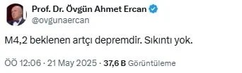 İstanbul 4.2 ile sallandı! Görür ve Ercan'dan açıklama - Resim : 2