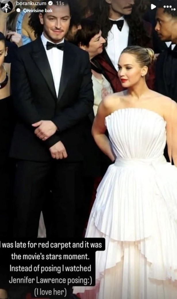 Boran Kuzum, Cannes kırmızı halısında tarzıyla ilgi topladı