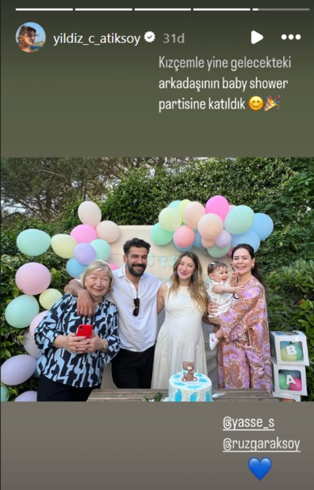 Rüzgar Aksoy ve Yasemin Sancaklı, baby shower partisi yaptı - Resim : 3