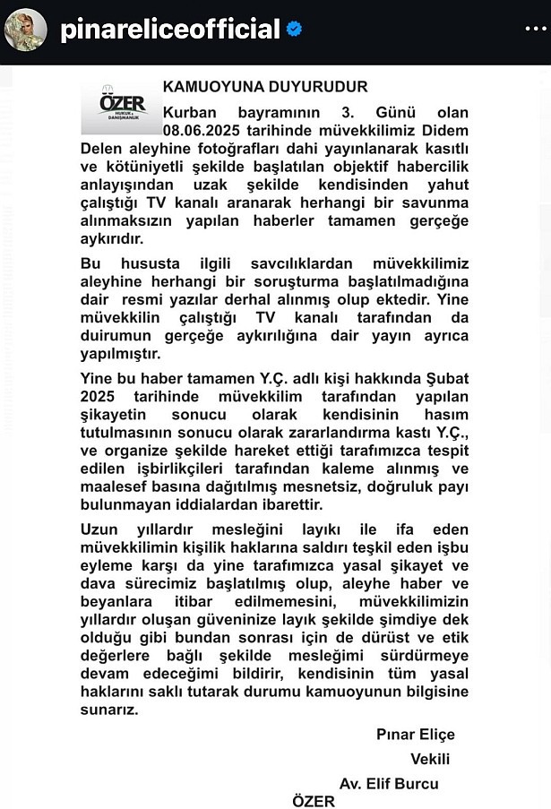 Pınar Eliçe'den iddialara belgeli yanıt! Sosyal medya hesabından paylaştı - Resim : 3