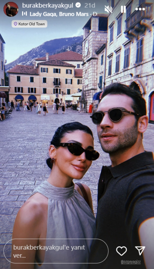 Burak Berkay Akgül - Özge Yağız çifti soluğu Karadağ'da aldı