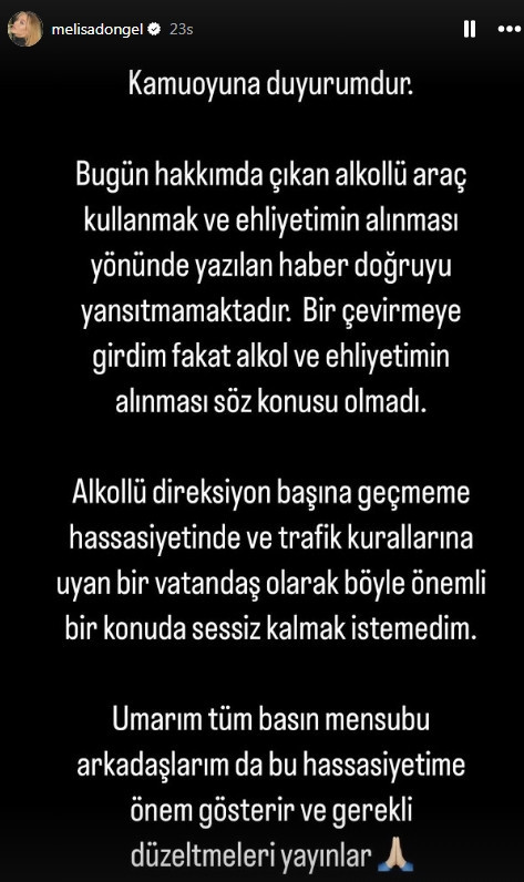 Melisa Döngel'den açıklama: "Ehliyetim alınmadı" - Resim : 2