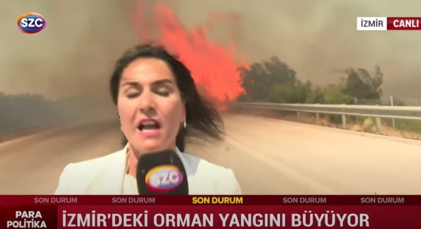 İzmir - Çeşme otoyolu yanıyor!