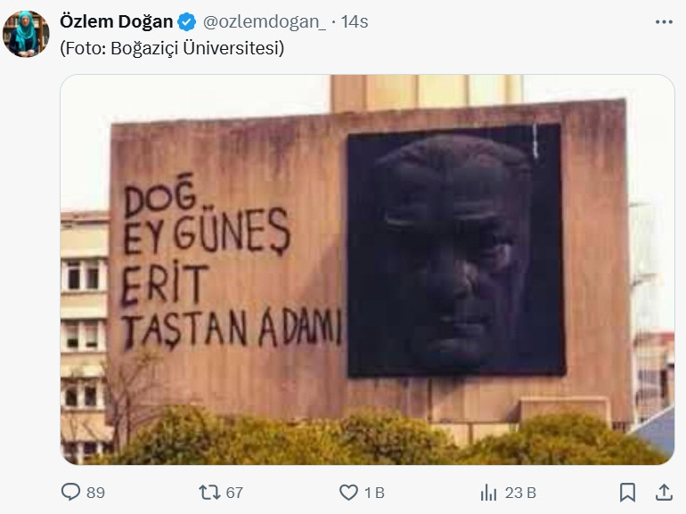 Milat Gazetesi Ankara Temsilcisi'nden skandal Atatürk paylaşımı!