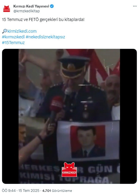 Kırmızı Kedi Yayınevi: "15 Temmuz ve FETÖ gerçekleri bu kitaplarda! "